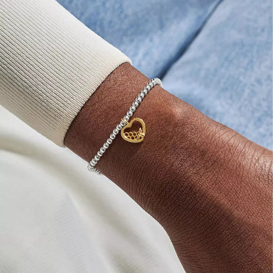 Joma Jewellery A Little Make Today Bee-Utiful Silver & Gold Plated Bracelet
