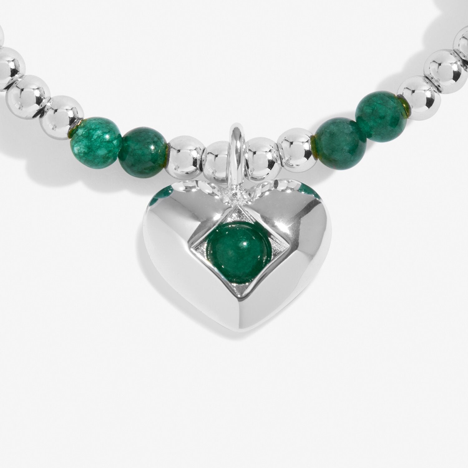 Joma Jewellery A Little May Agate Silver Plated Bracelet