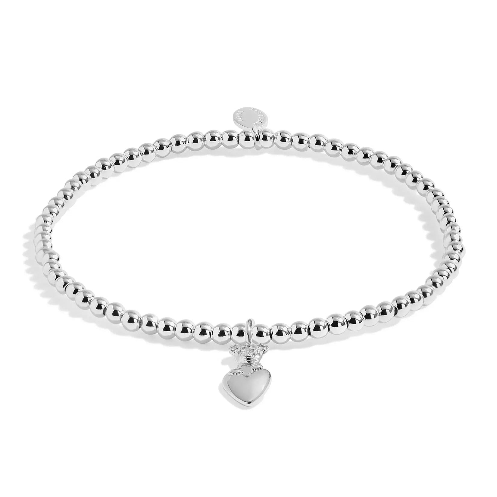 Joma Jewellery A Little Paw-Fect Dog Mum Silver Plated Bracelet