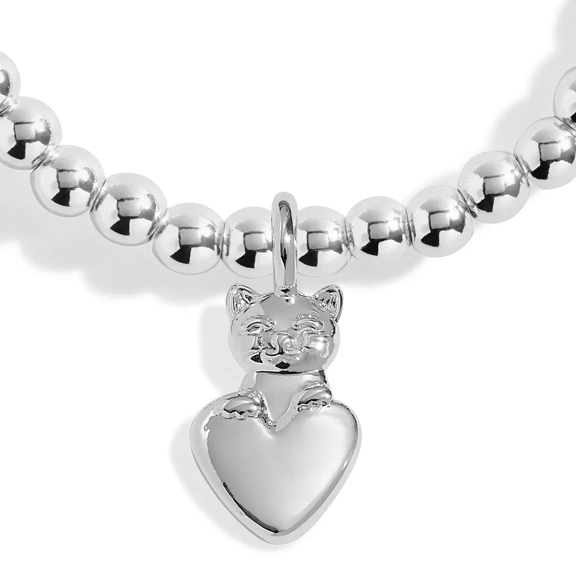 Joma Jewellery A Little Purr-Fect Cat Mum Silver Plated Bracelet