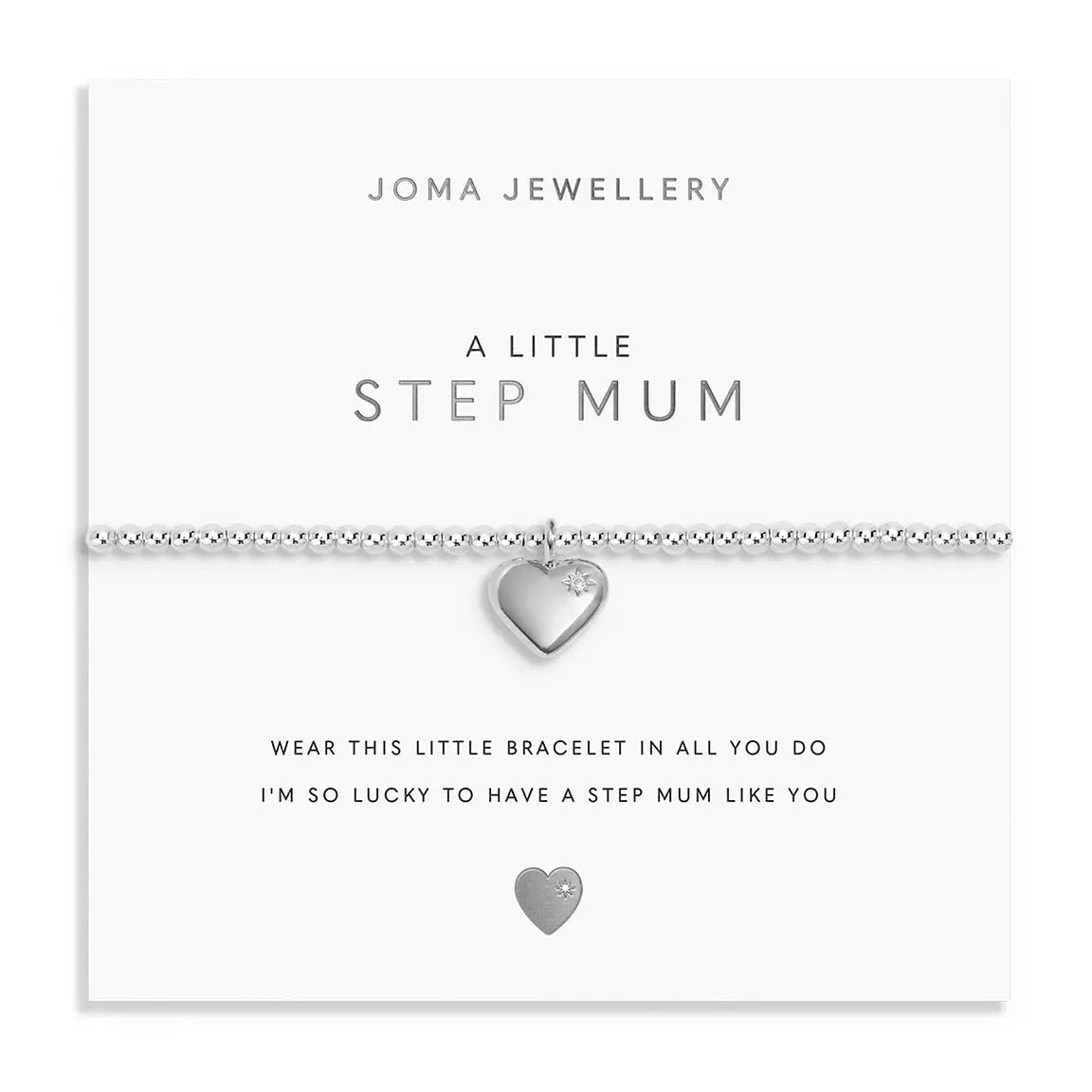 Joma Jewellery A Little Step Mum Silver Plated Bracelet