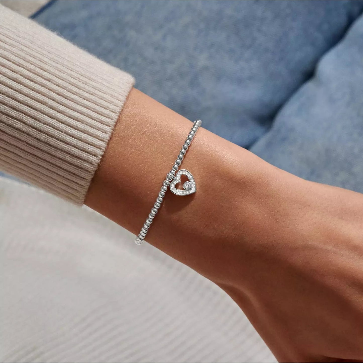 Joma Jewellery A Little Thank You From The Bottom Of My Heart Silver Plated Bracelet