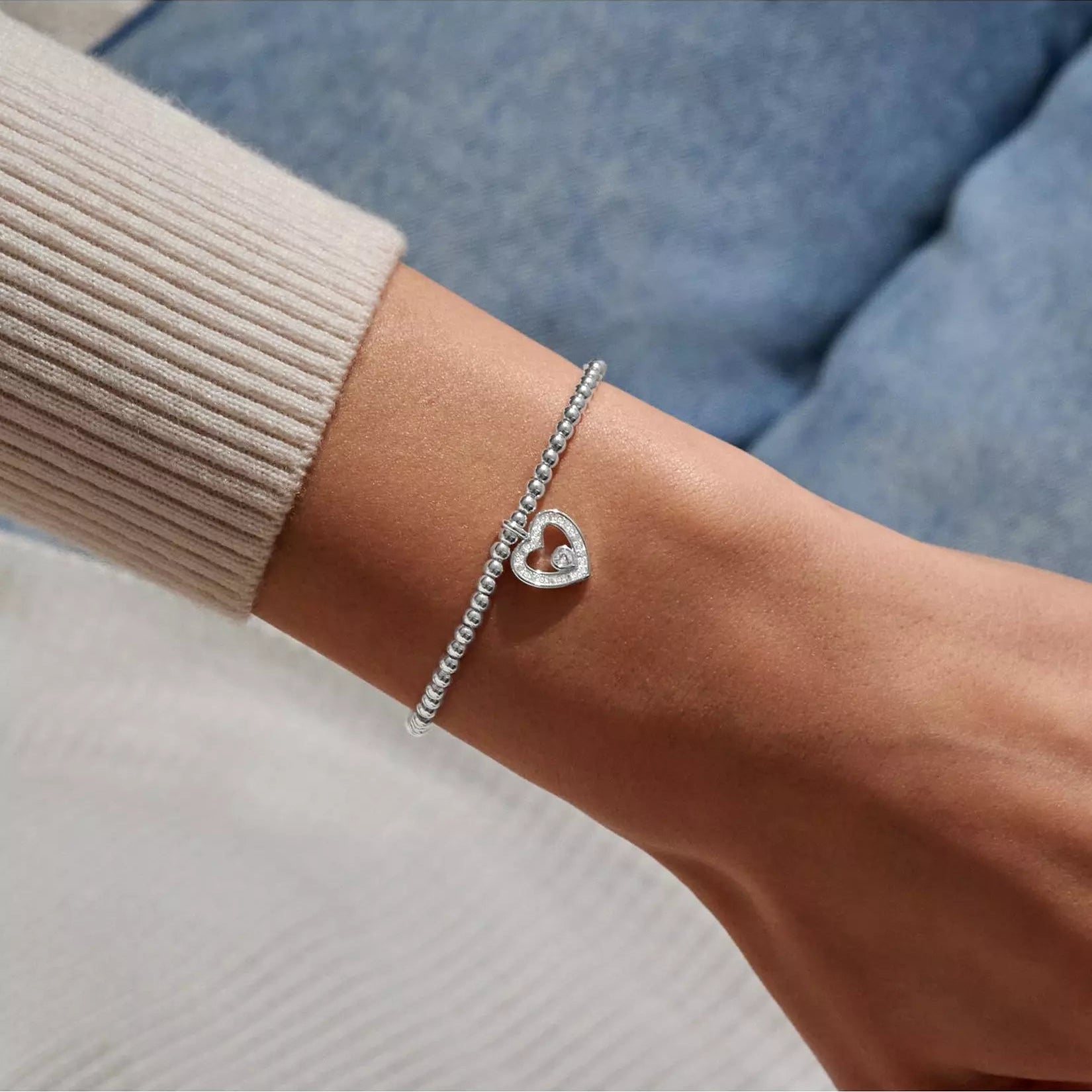 Joma Jewellery A Little Thank You From The Bottom Of My Heart Silver Plated Bracelet