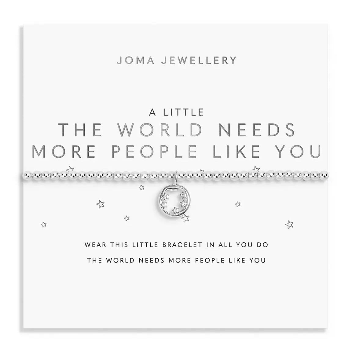 Joma Jewellery A Little The World Needs More People Like You Silver Plated Bracelet