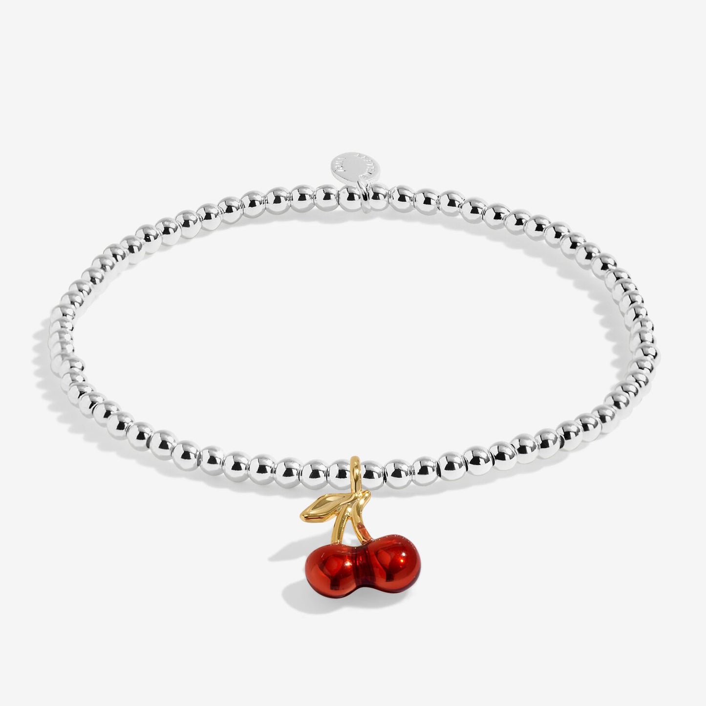 Joma Jewellery A Little Vibes Cherry On Top Silver Plated Bracelet