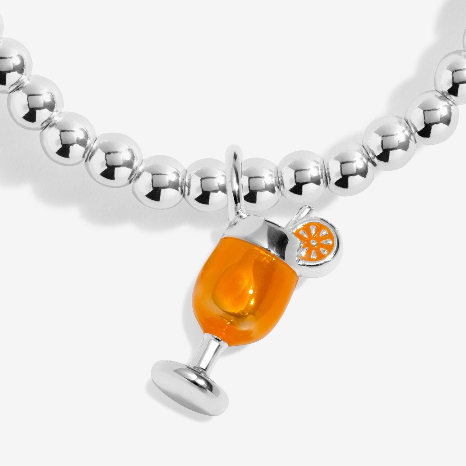 Joma Jewellery A Little Vibes It's Spritz O Clock Silver Plated Bracelet