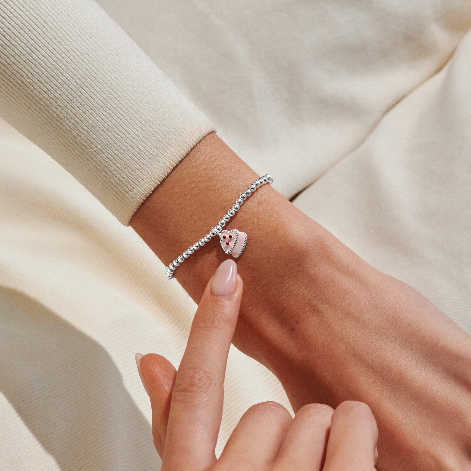 Joma Jewellery A Little Vibes Life Is Sweet Silver Plated Bracelet
