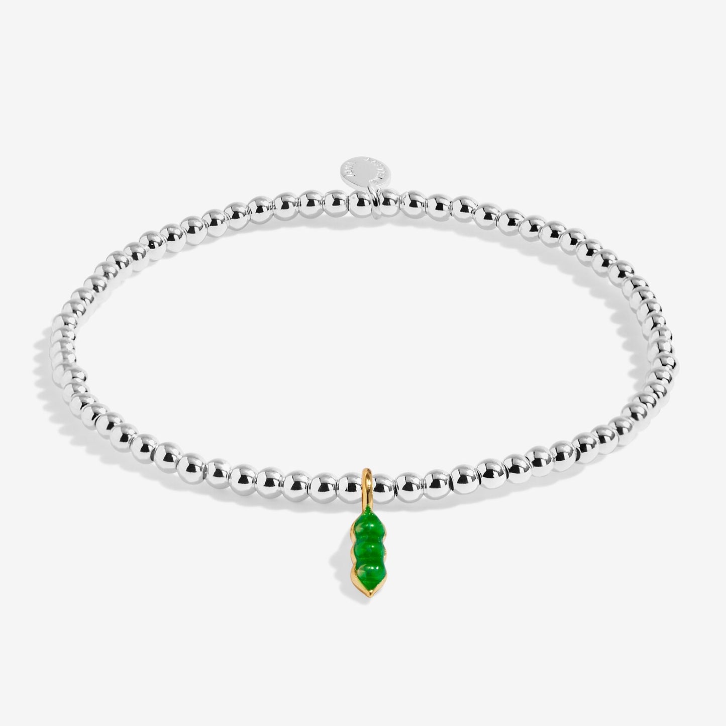 Joma Jewellery A Little Vibes Peas In A Pod Silver Plated Bracelet