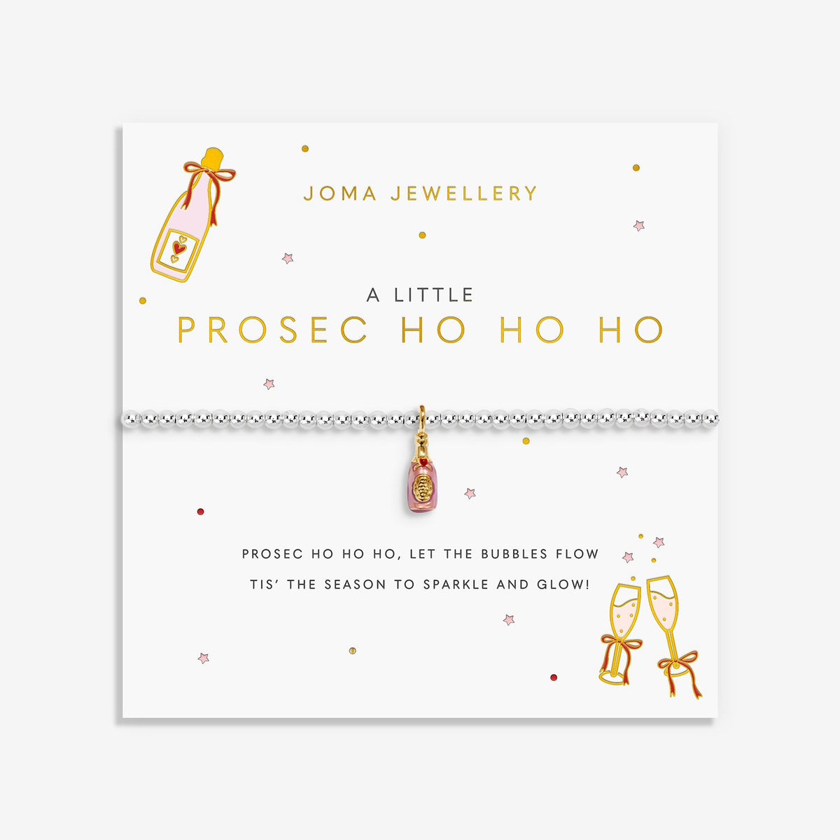 Joma Jewellery A Little Vibes Prosec Ho Ho Ho Bracelet