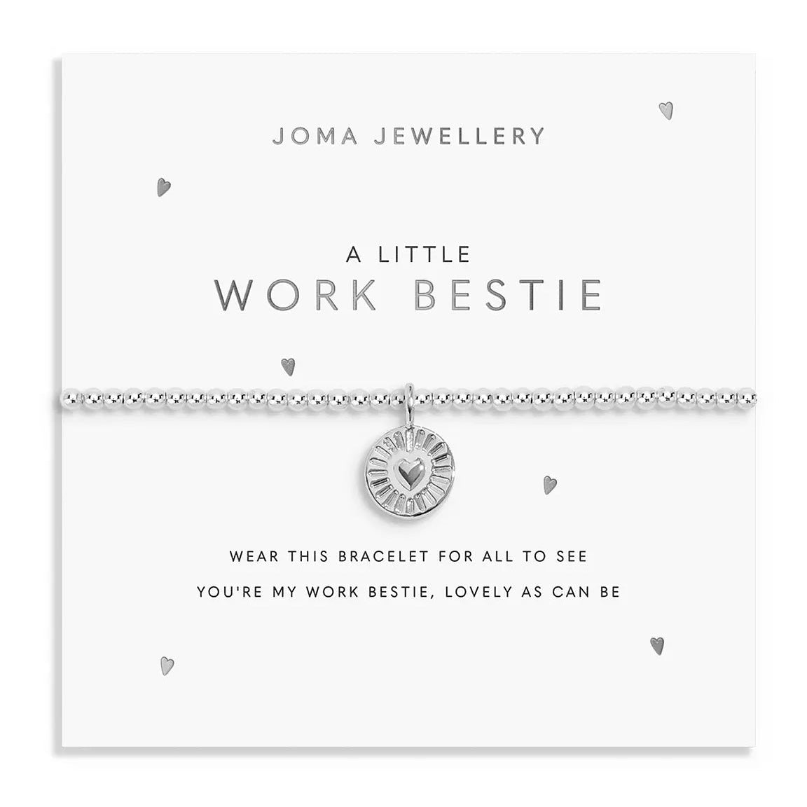 Joma Jewellery A Little Work Bestie Silver Plated Bracelet