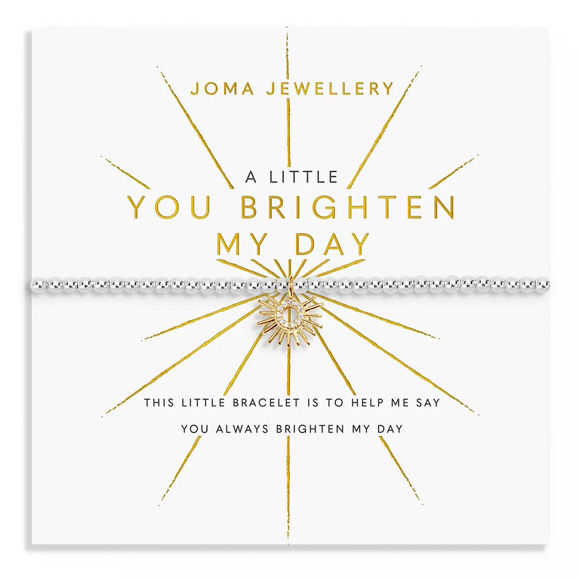 Joma Jewellery A Little You Brighten My Day Silver & Gold Plated Bracelet