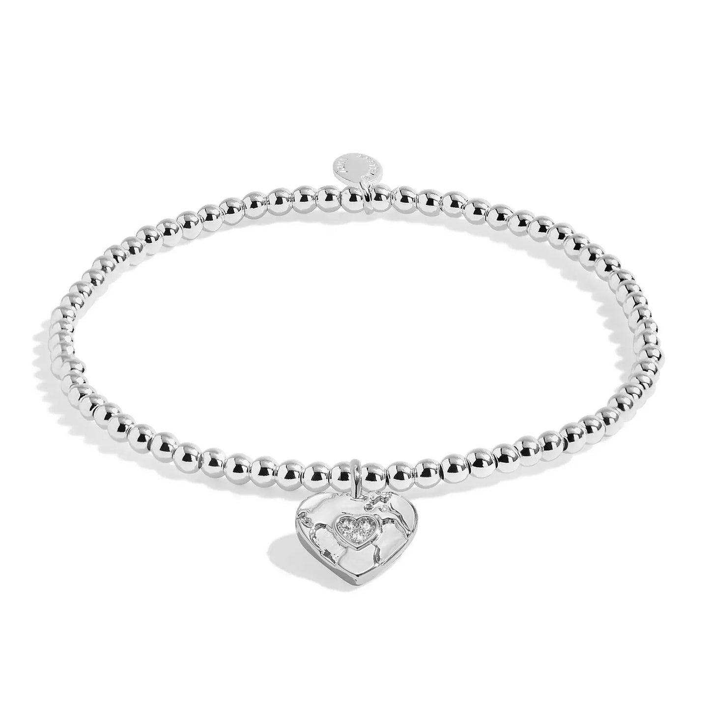 Joma Jewellery A Little your Friendship Means The World To Me Silver Plated Bracelet