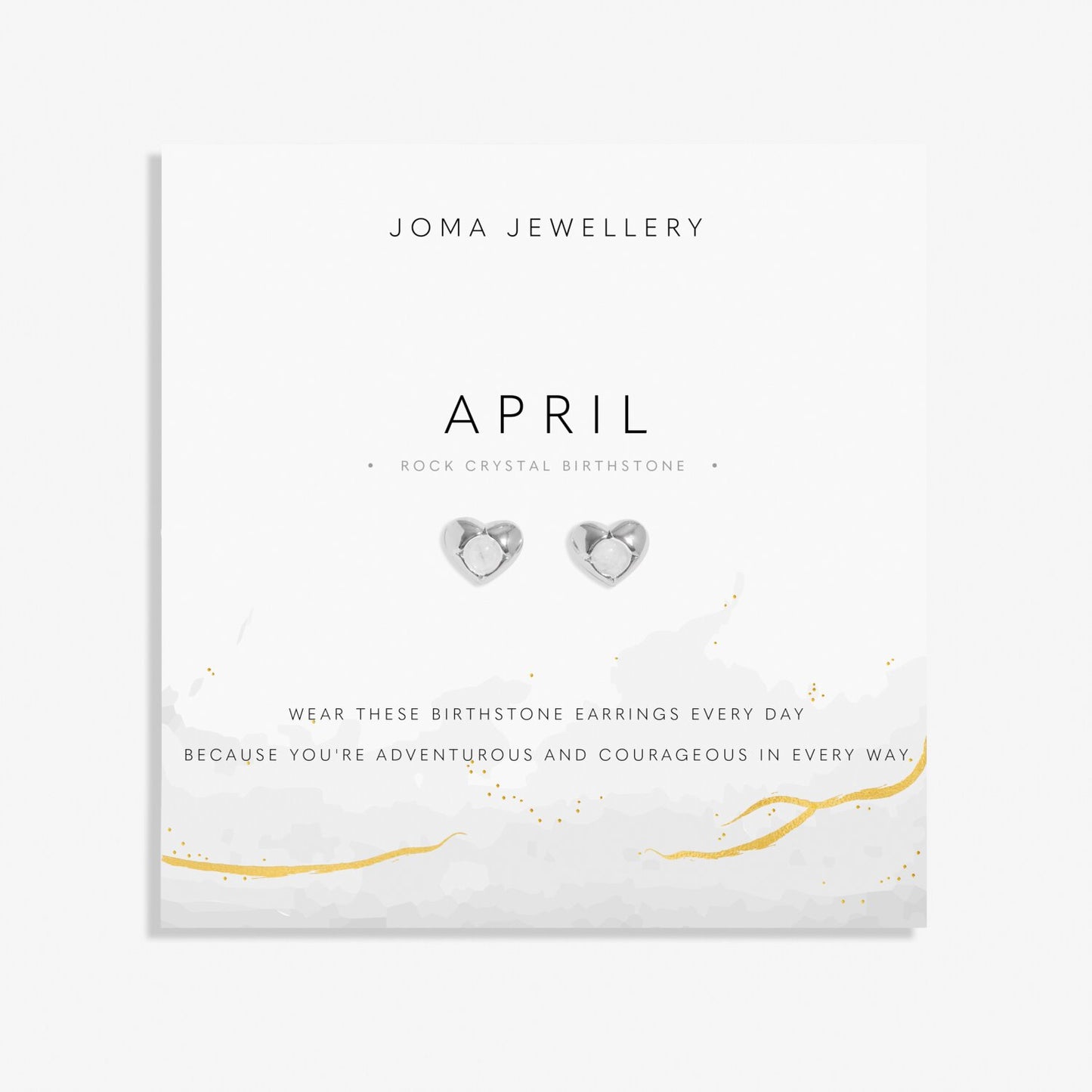 Joma Jewellery Birthstone April Earrings