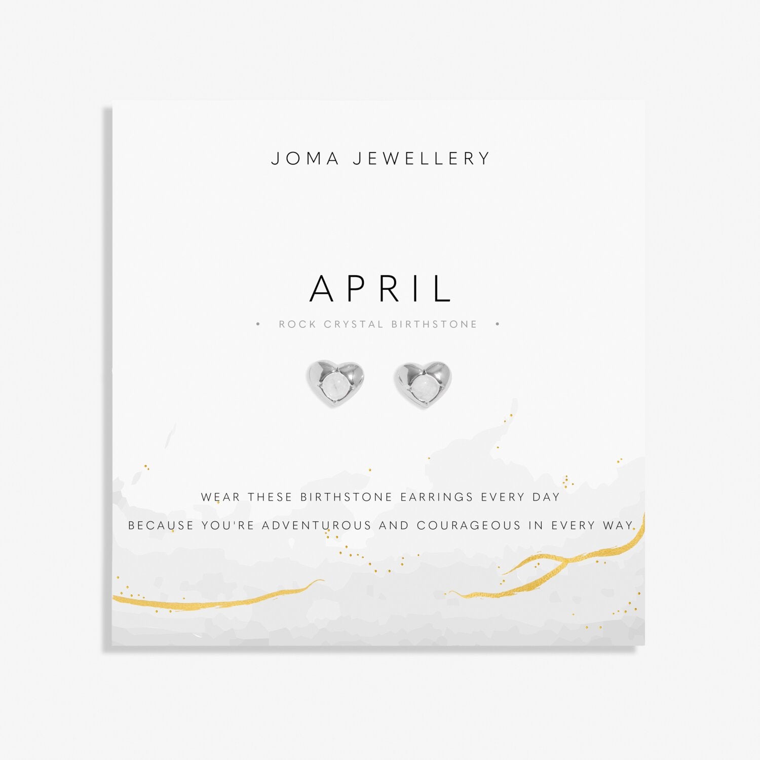 Joma Jewellery Birthstone April Earrings