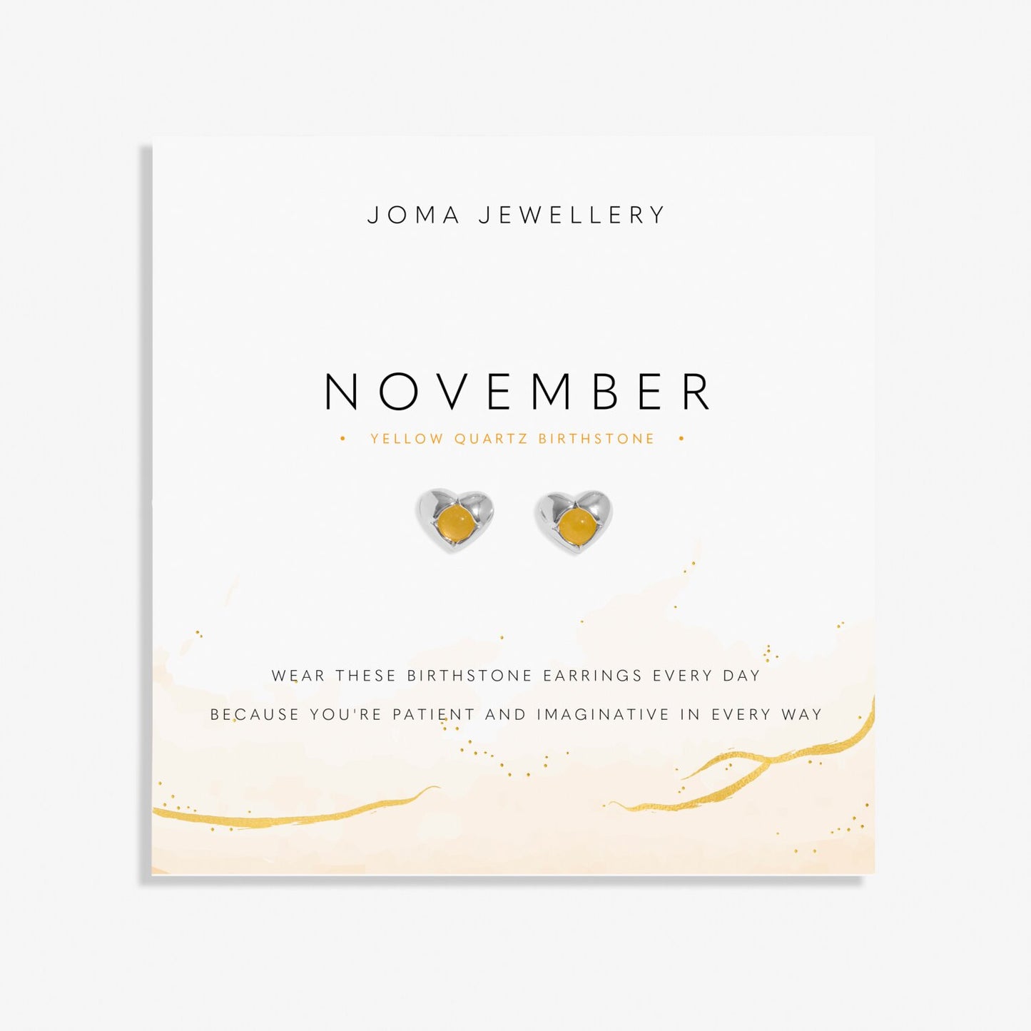 Joma Jewellery Birthstone November Earrings