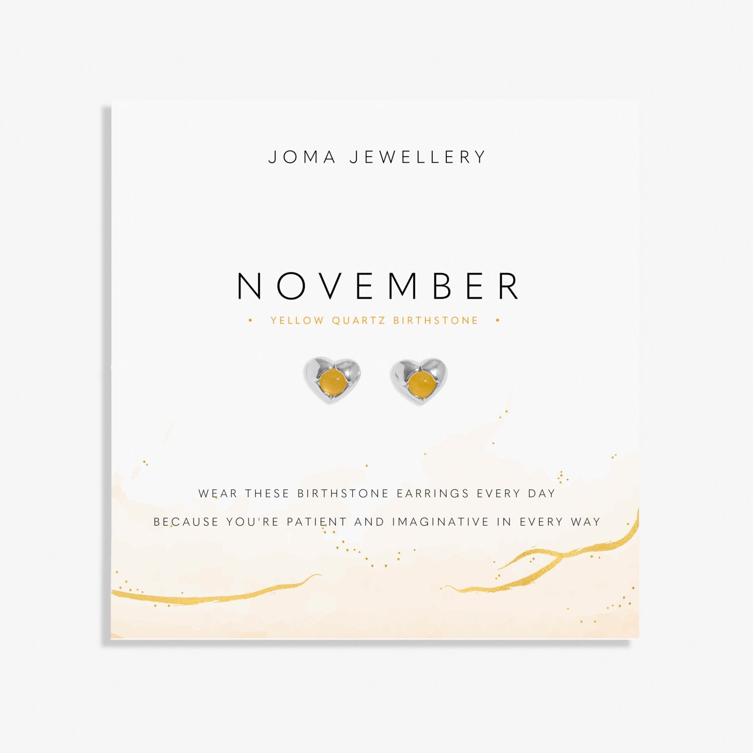 Joma Jewellery Birthstone November Earrings