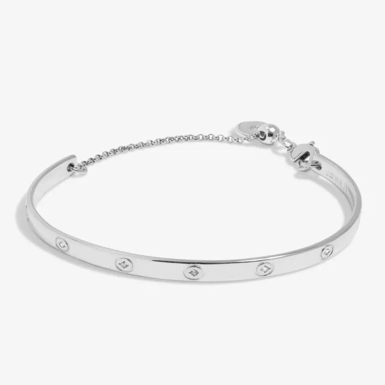 Joma Jewellery Bracelet Bar Circle Silver Plated Bracelet