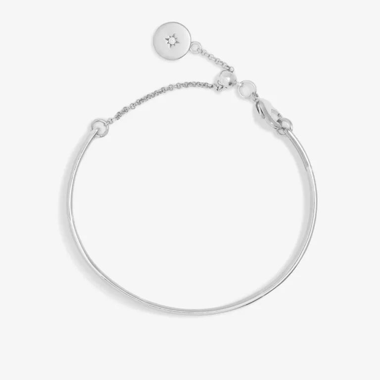 Joma Jewellery Bracelet Bar Circle Silver Plated Bracelet