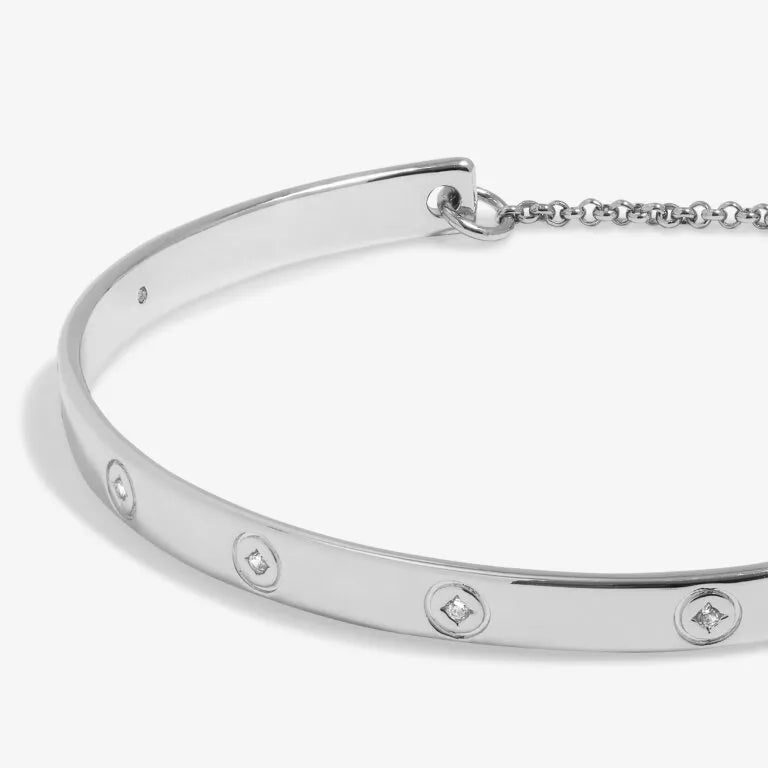 Joma Jewellery Bracelet Bar Circle Silver Plated Bracelet
