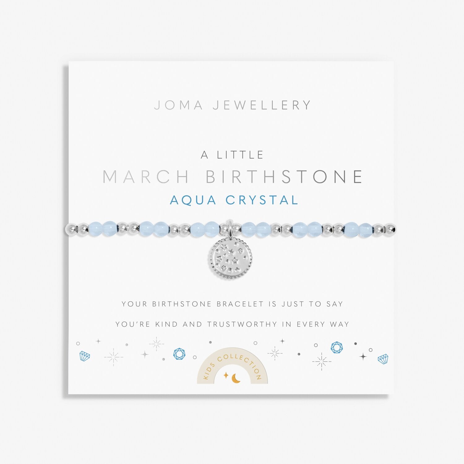 Joma Jewellery Childrens A Little Birthstone March Bracelet
