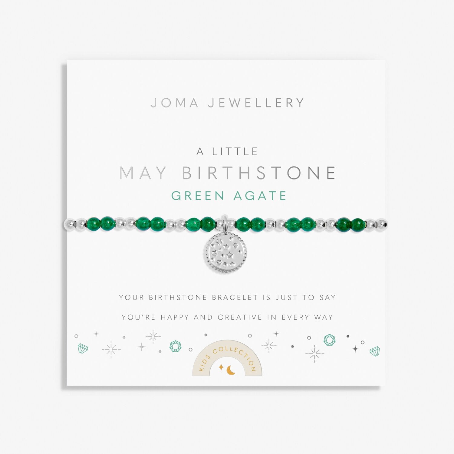 Joma Jewellery Childrens A Little Birthstone May Bracelet