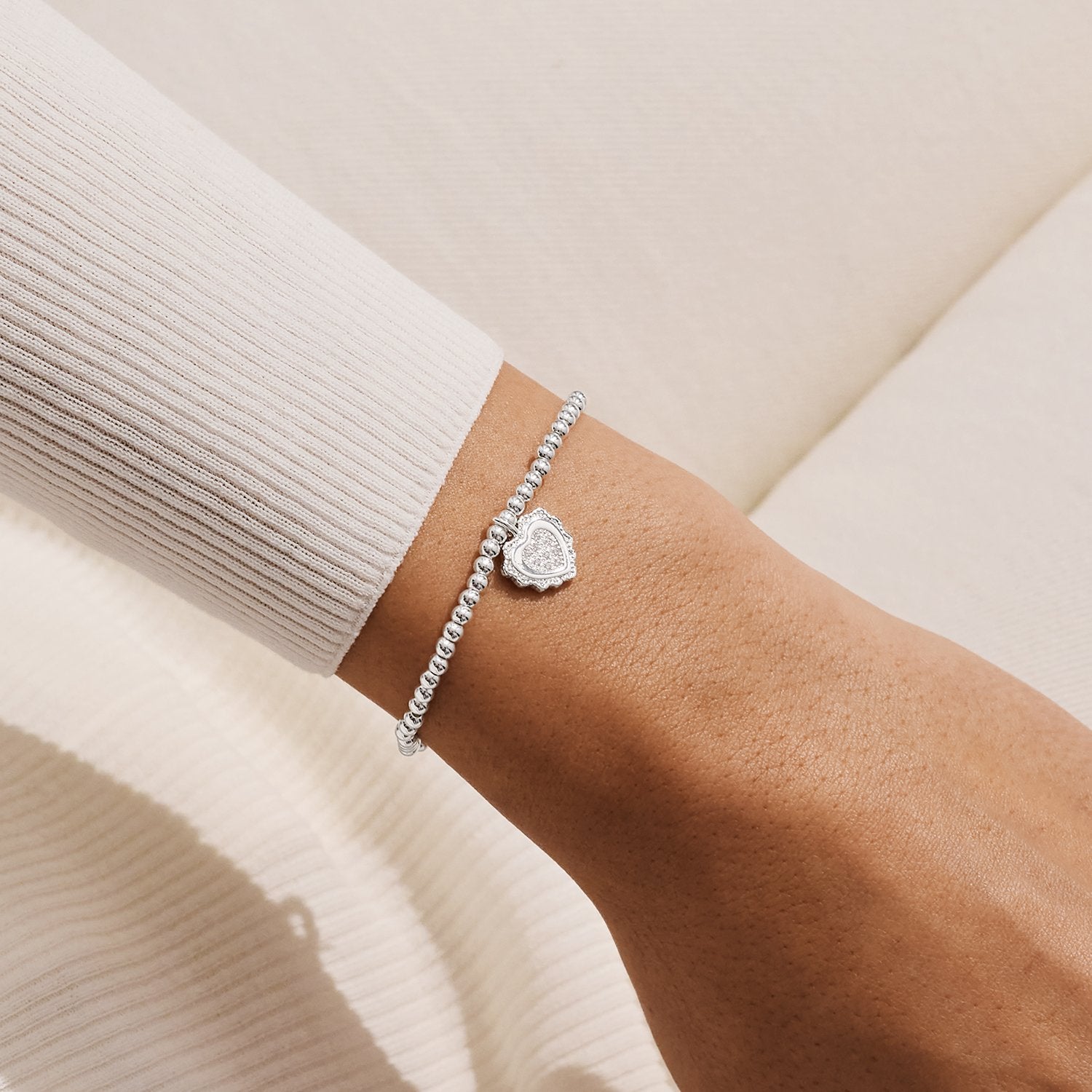 Joma Jewellery Christmas A Little Family Is The Heart Of Christmas Bracelet In Silver Plating