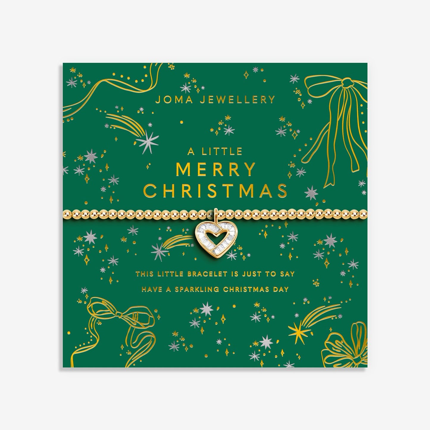 Joma Jewellery Christmas A Little Merry Christmas Bracelet In Gold Plating