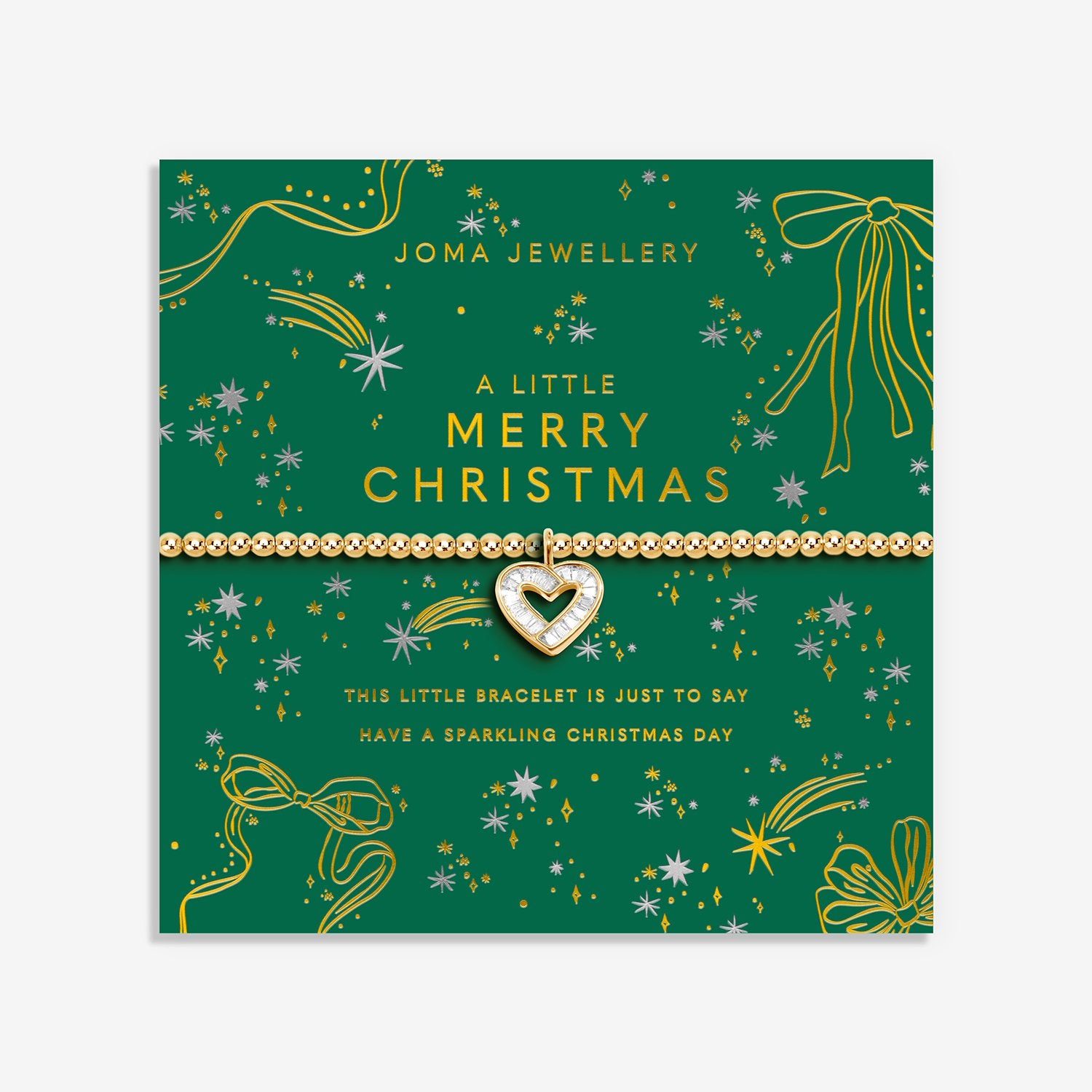 Joma Jewellery Christmas A Little Merry Christmas Bracelet In Gold Plating