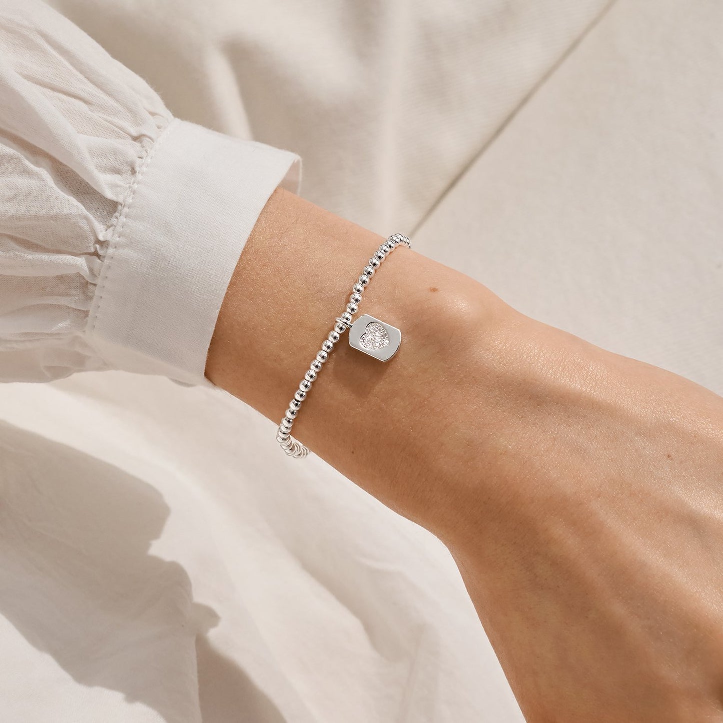 Joma Jewellery Christmas A Little Merry Christmas Lovely Daughter Bracelet In Silver Plating