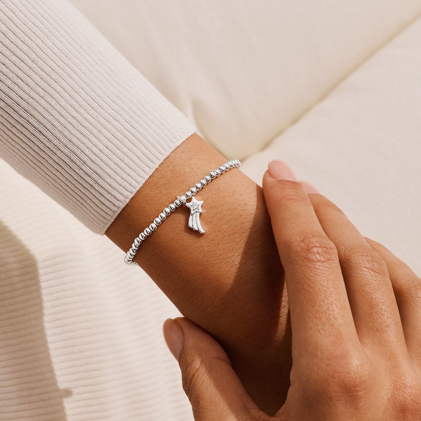 Joma Jewellery Christmas A Little Secret Santa Bracelet In Silver Plating
