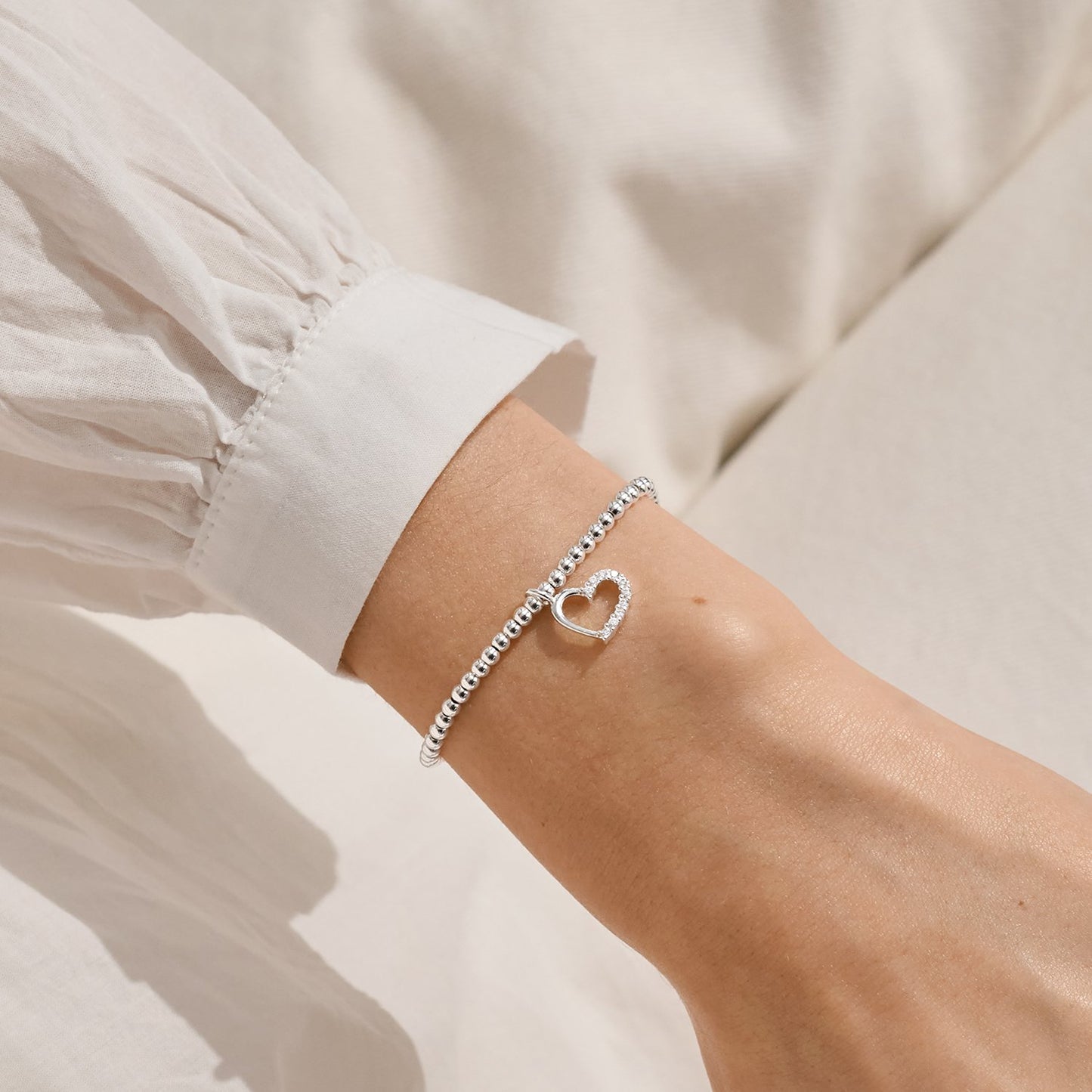 Joma Jewellery Christmas A Little With Love Bracelet In Silver Plating
