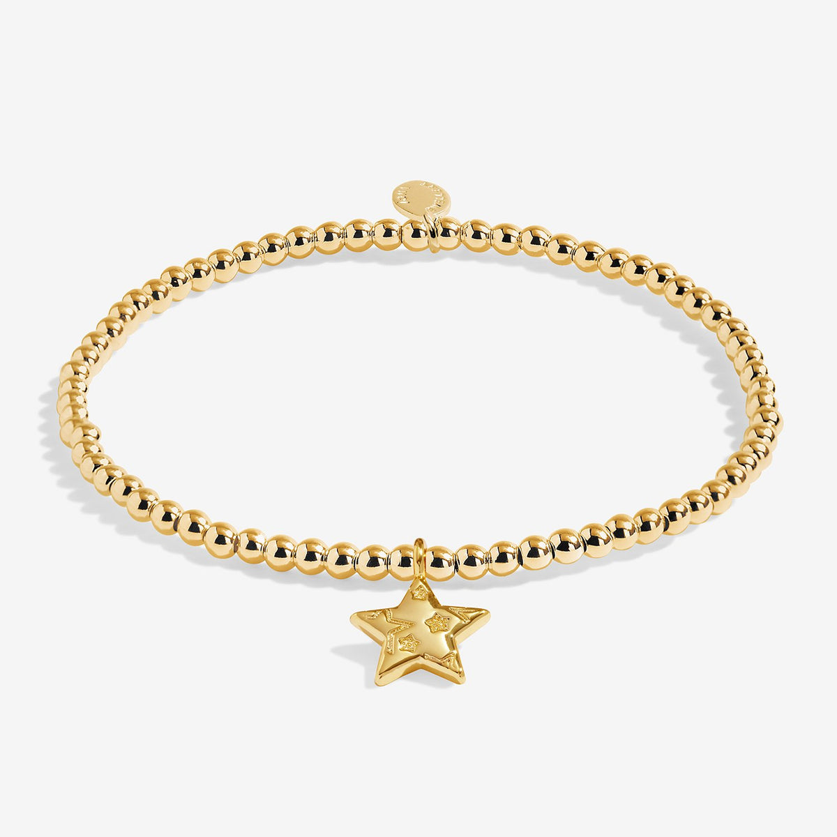 Joma Jewellery Christmas Cracker Merry Christmas Bracelet In Gold Plating