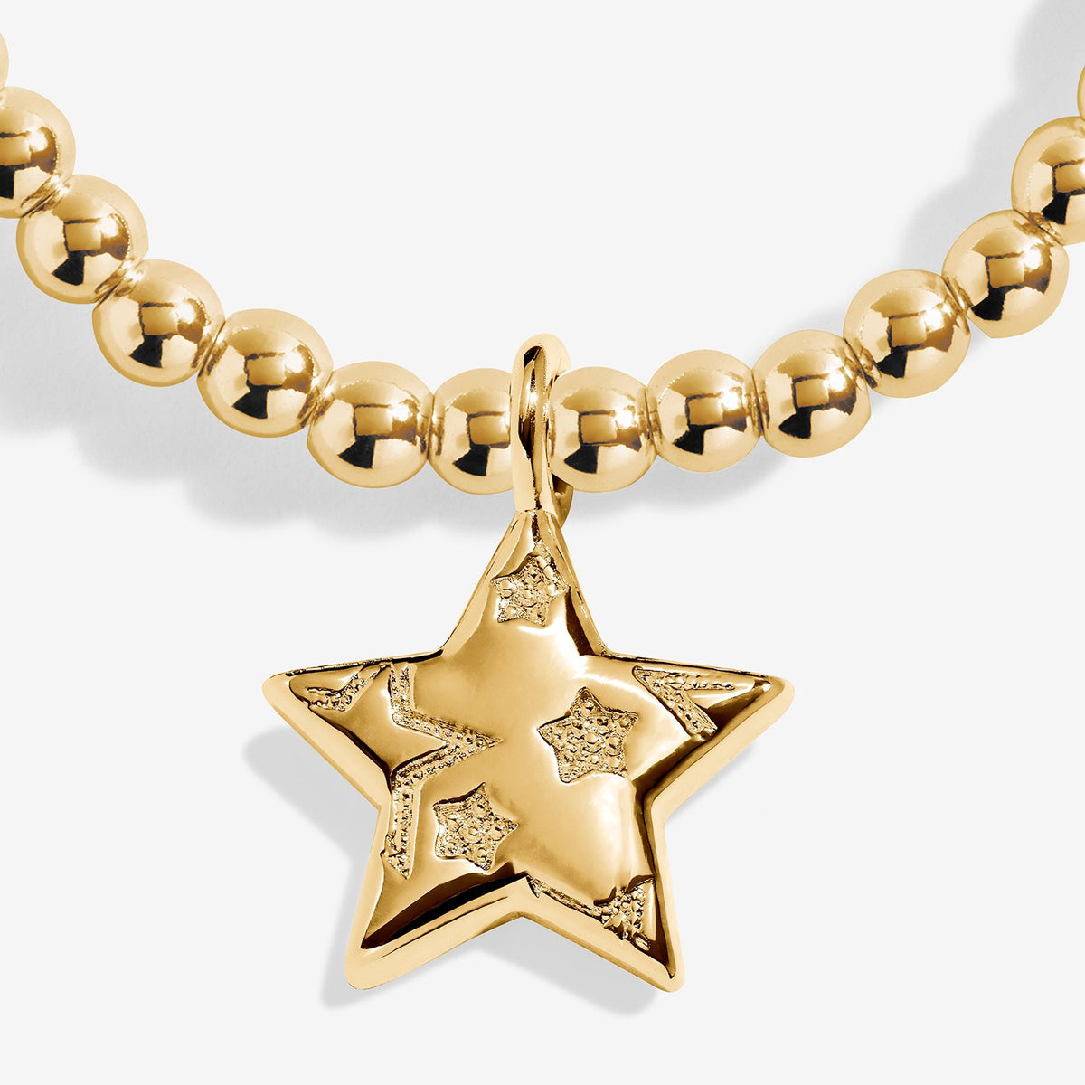 Joma Jewellery Christmas Cracker Merry Christmas Bracelet In Gold Plating