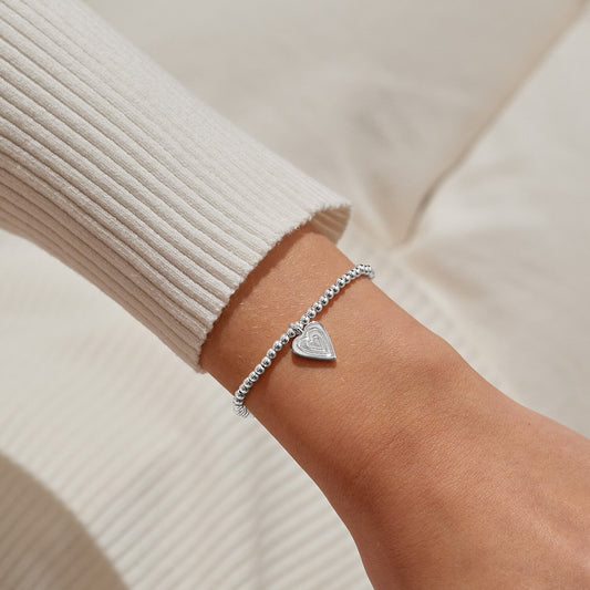 Joma Jewellery Christmas Cracker With Love Bracelet In Silver Plating