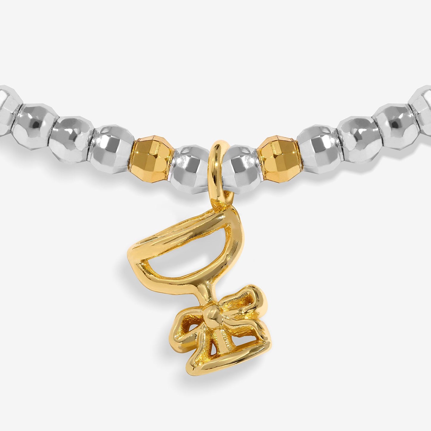 Joma Jewellery Christmas Little Stories Fizz The Season Bracelet In Silver and Gold Plating