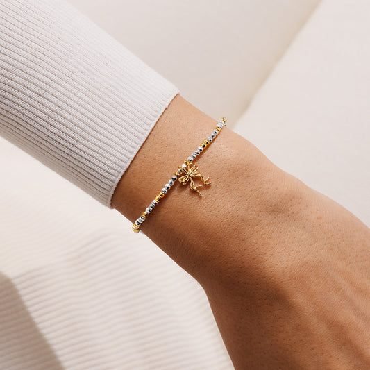 Joma Jewellery Christmas Little Stories Happy Friendmas Bracelet In Silver and Gold Plating