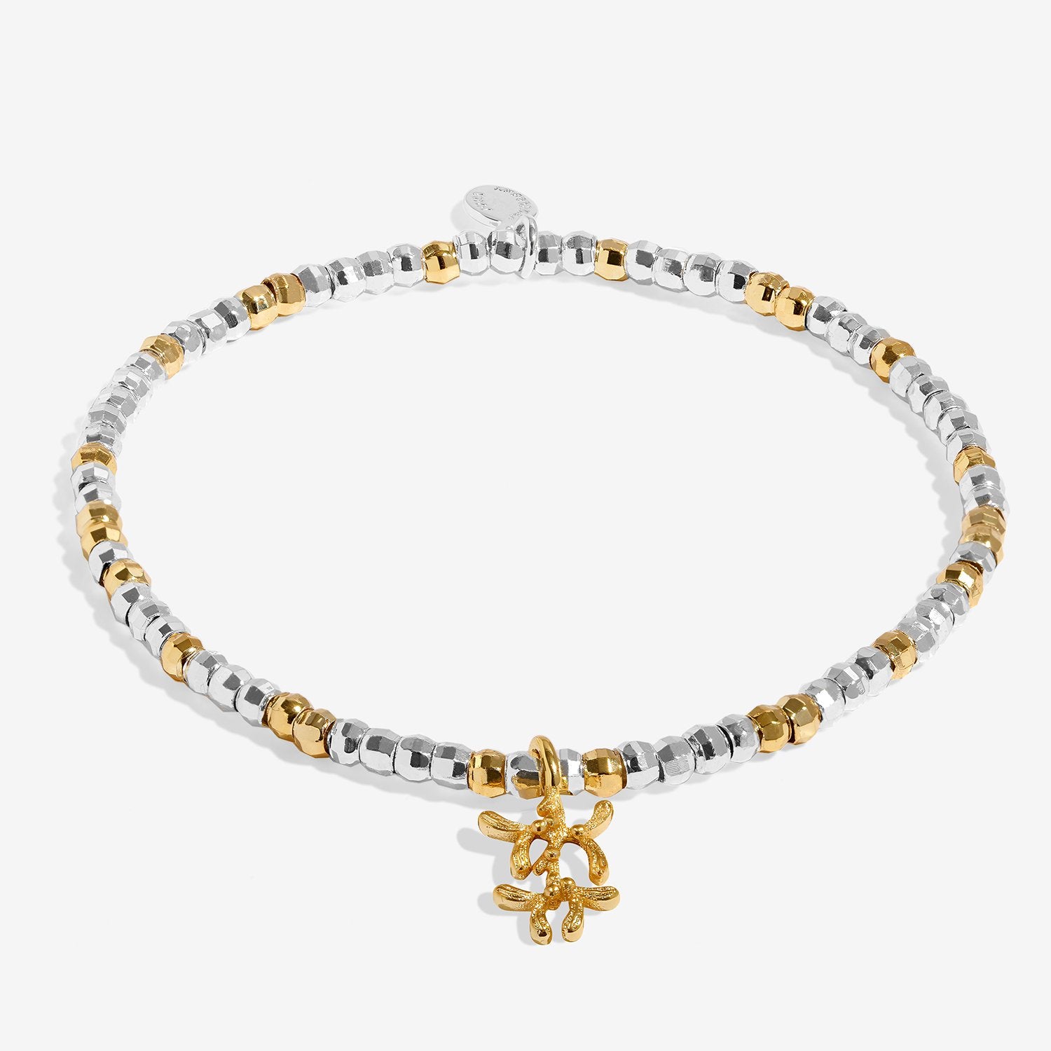 Joma Jewellery Christmas Little Stories Love And Wishes Bracelet In Silver and Gold Plating