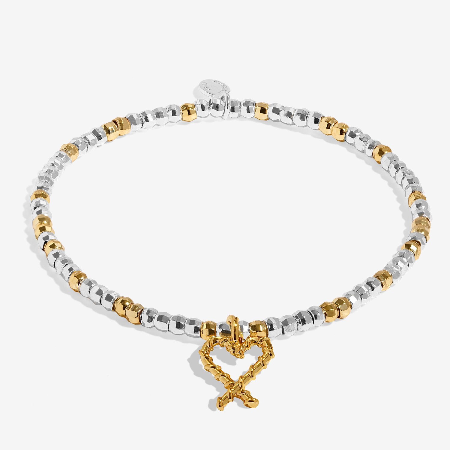 Joma Jewellery Christmas Little Stories Naughty And Nice Bracelet In Silver and Gold Plating