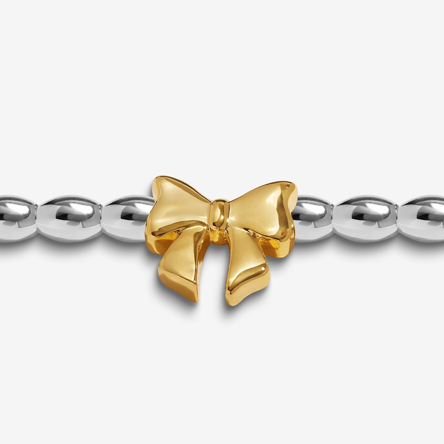 Joma Jewellery Christmas Wish Merry Christmas Fabulous Friend Bracelet In Silver & Gold Plating