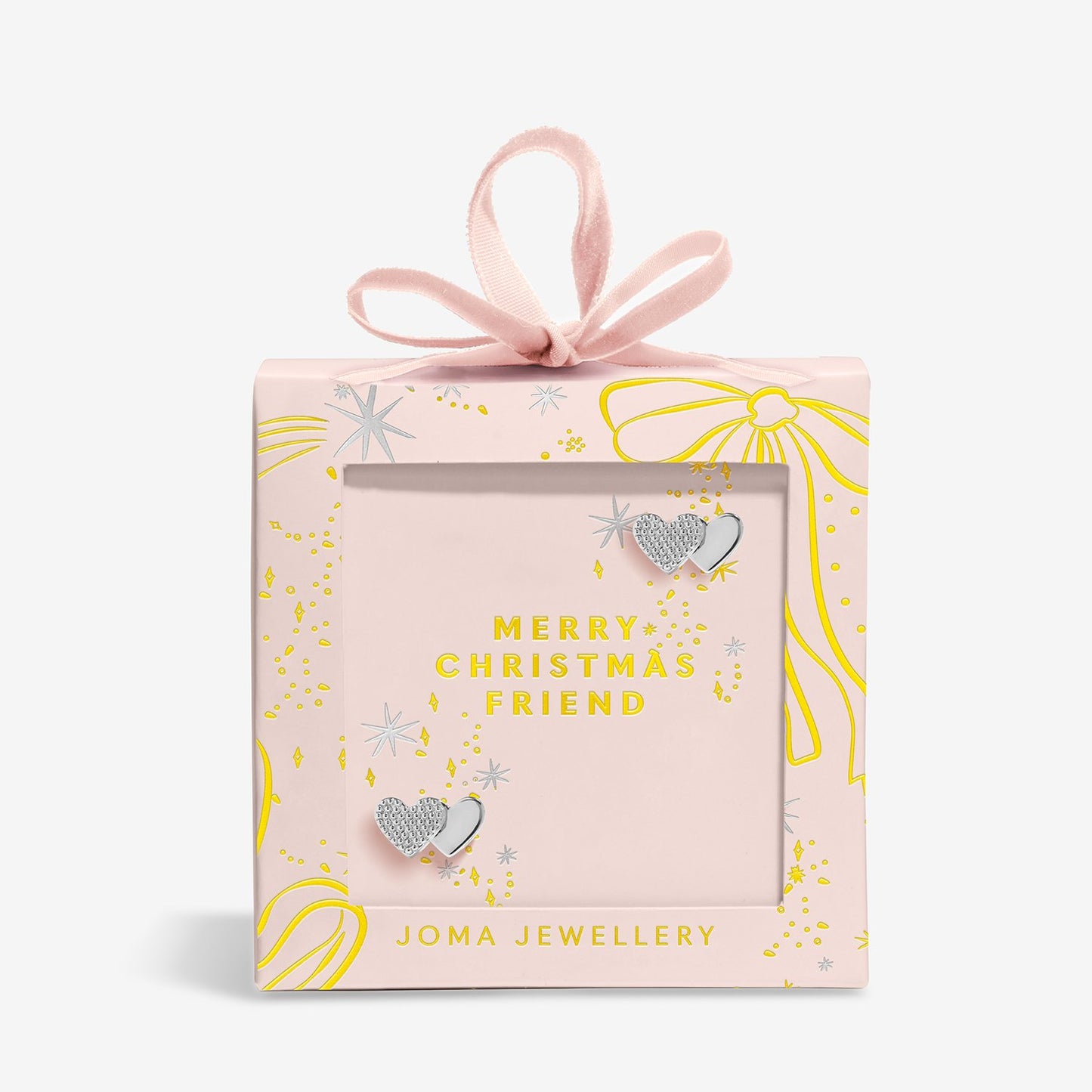 Joma Jewellery Earring Bauble Merry Christmas Fabulous Friend Earrings In Silver Plating