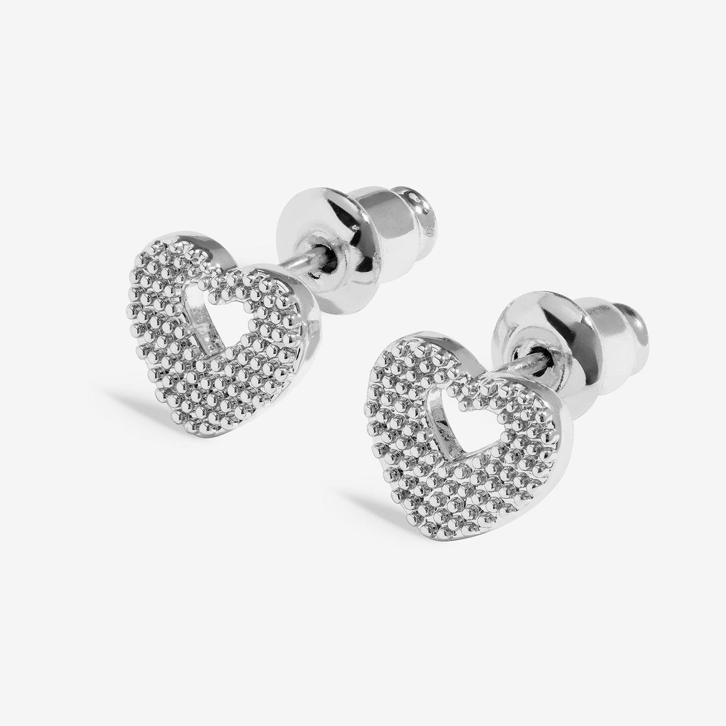 Joma Jewellery Earring Bauble With Love Earrings In Silver Plating