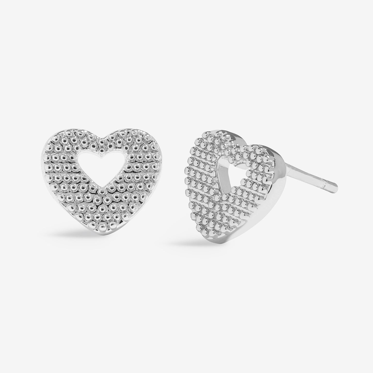 Joma Jewellery Earring Bauble With Love Earrings In Silver Plating