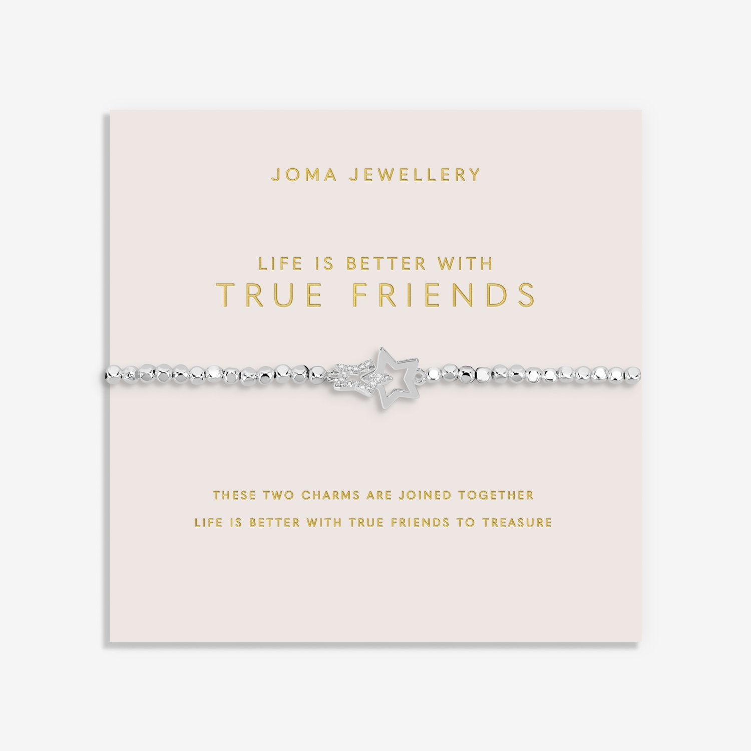 Joma Jewellery Forever Yours 'Life Is Better With True Friends Bracelet