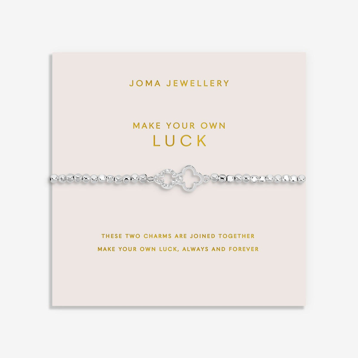 Joma Jewellery Forever Yours Make Your Own Luck Bracelet