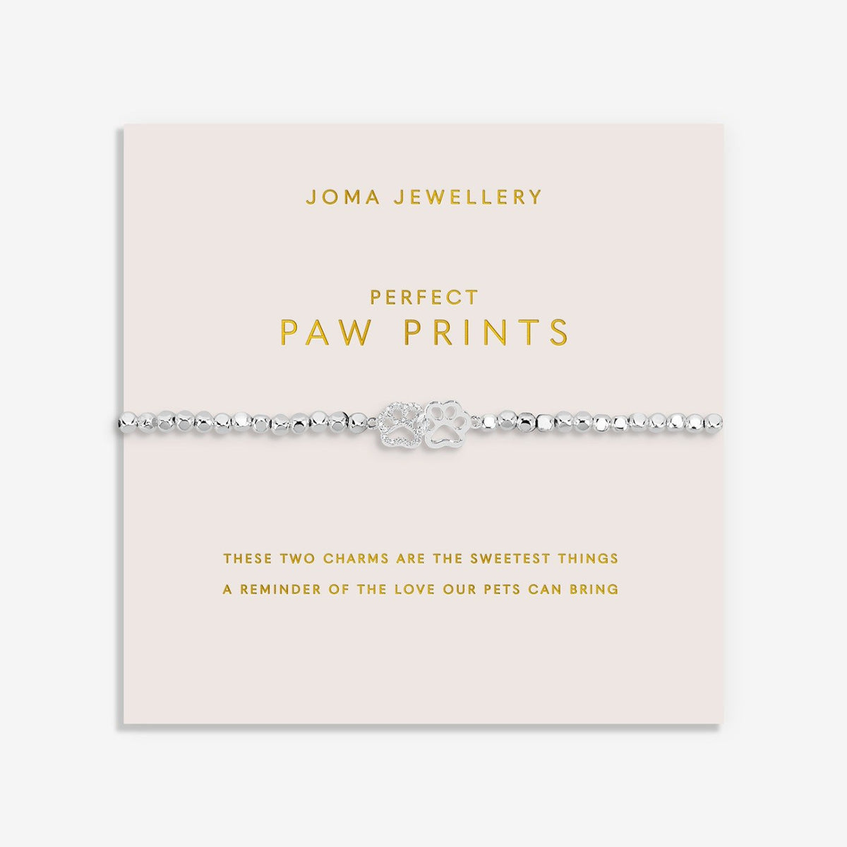 Joma Jewellery Forever Yours Perfect Paw Print Bracelet