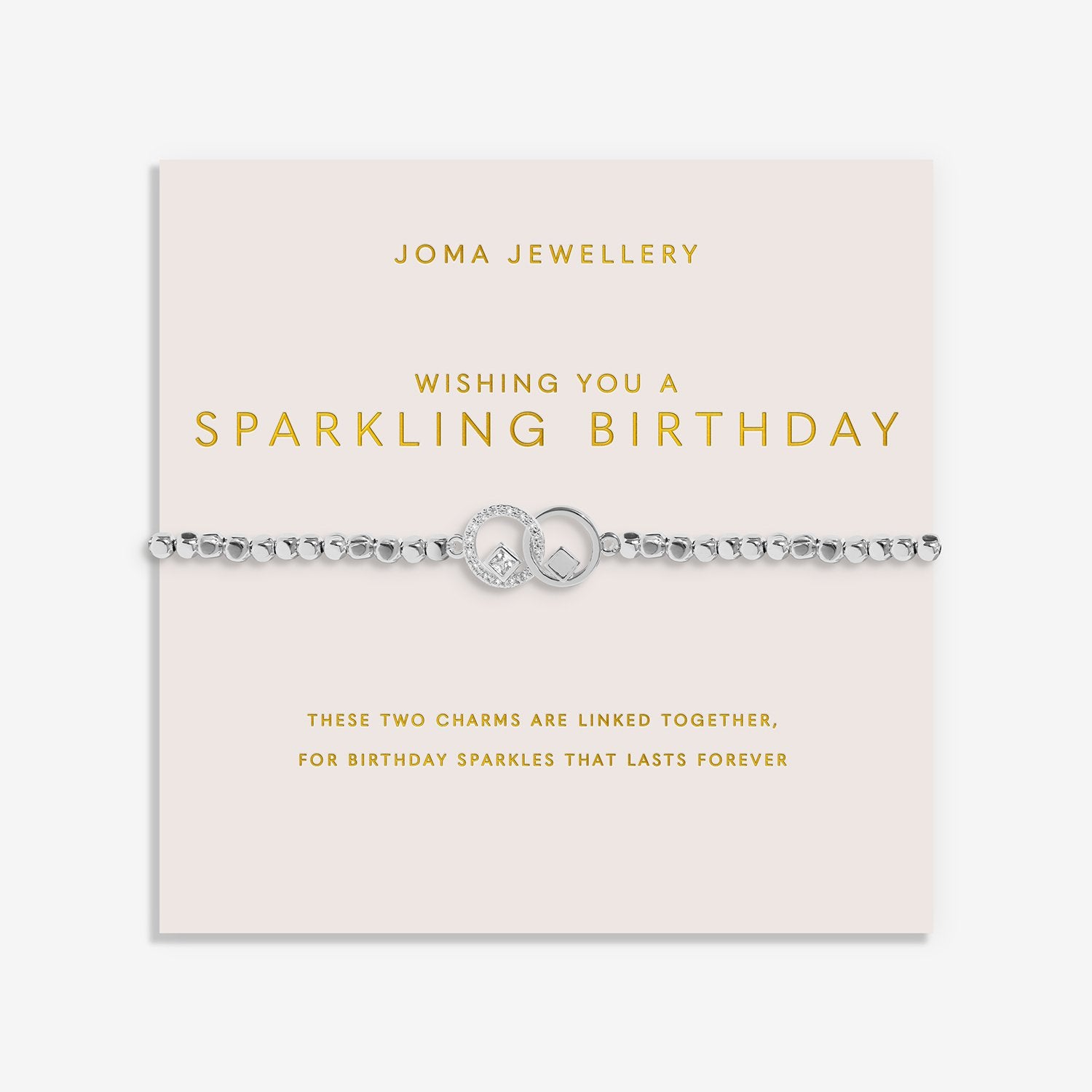 Joma Jewellery Forever Yours Wishing You A Sparkling Birthday Bracelet