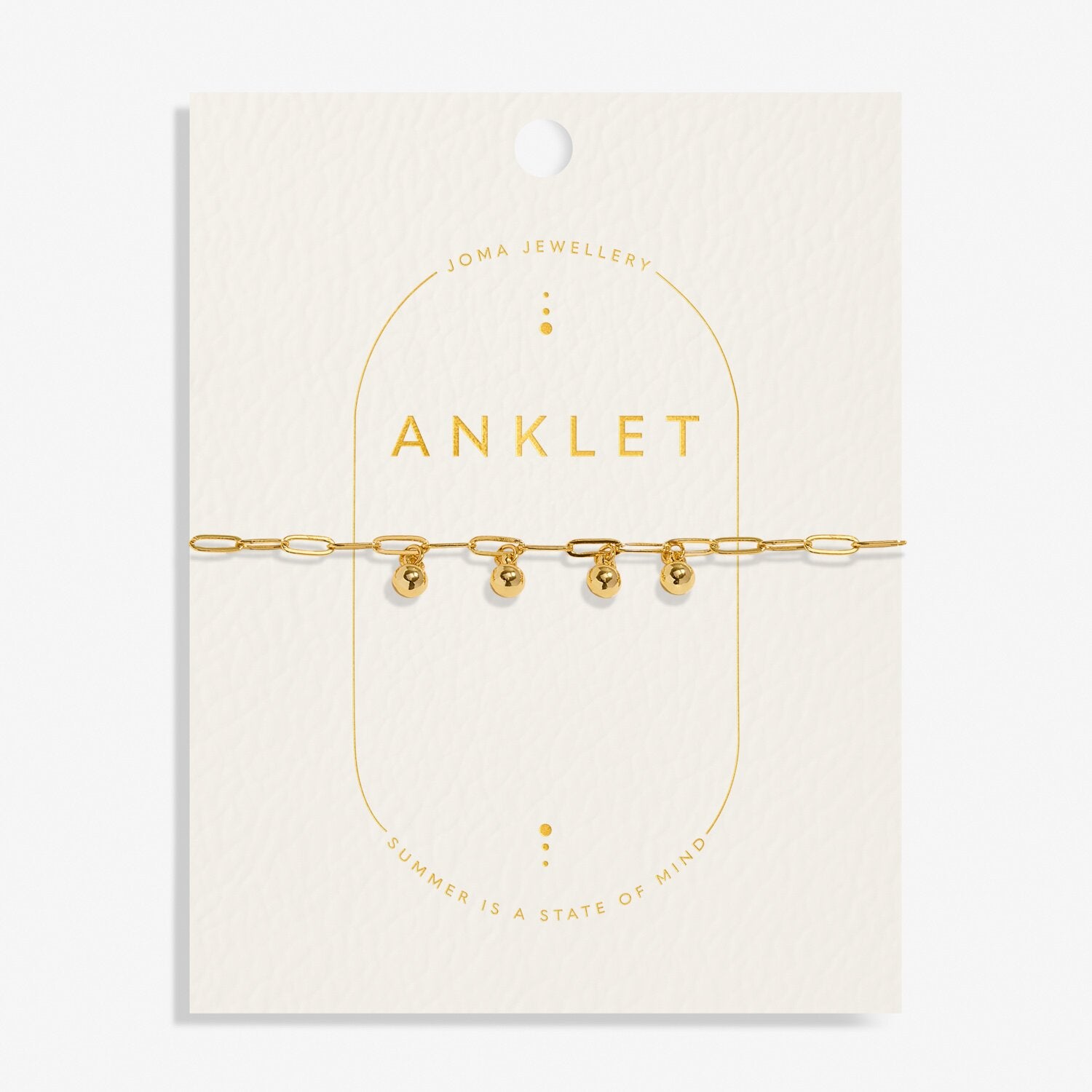Joma Jewellery Gold Plated Charms Anklet
