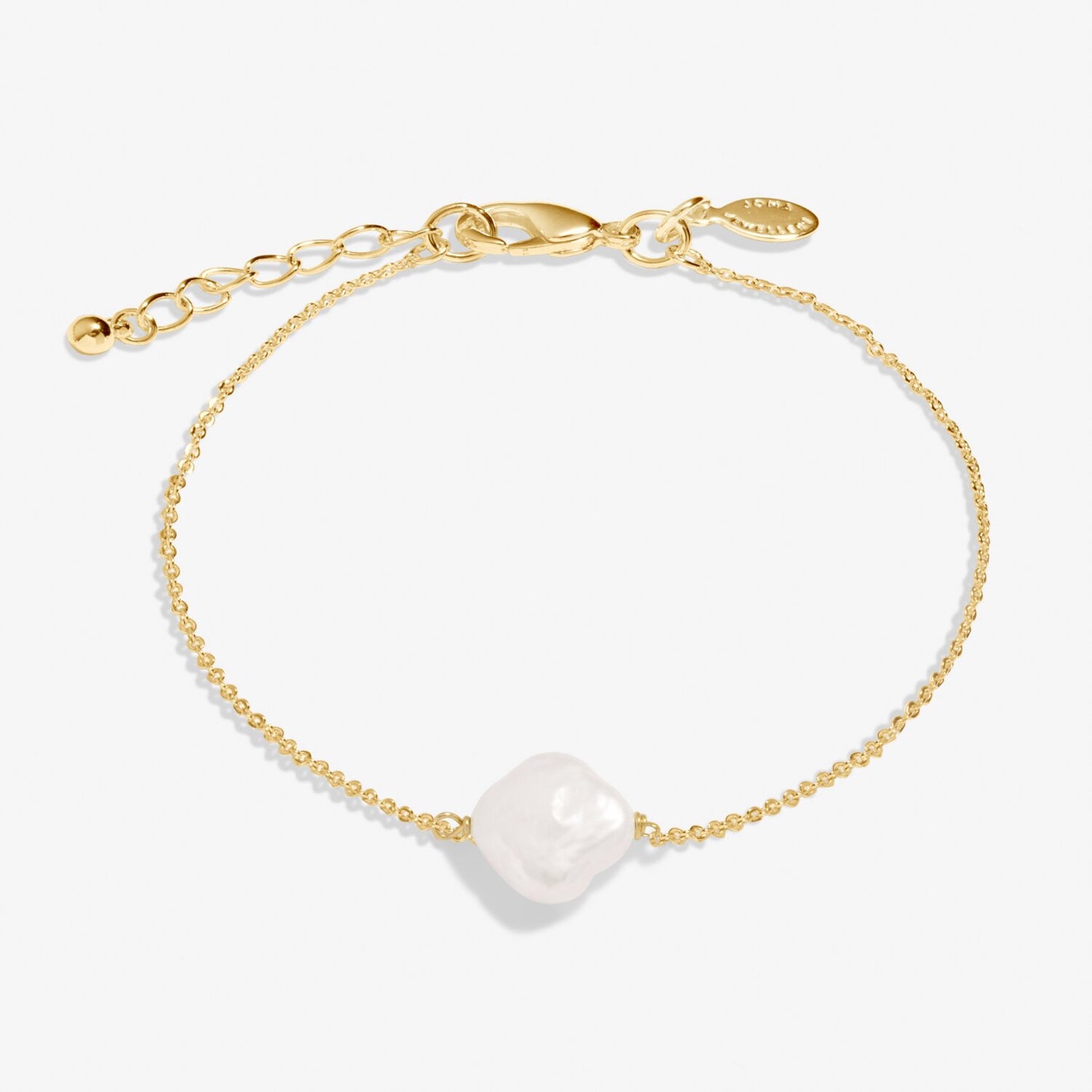 Joma Jewellery Gold Plated Clover Pearl Anklet