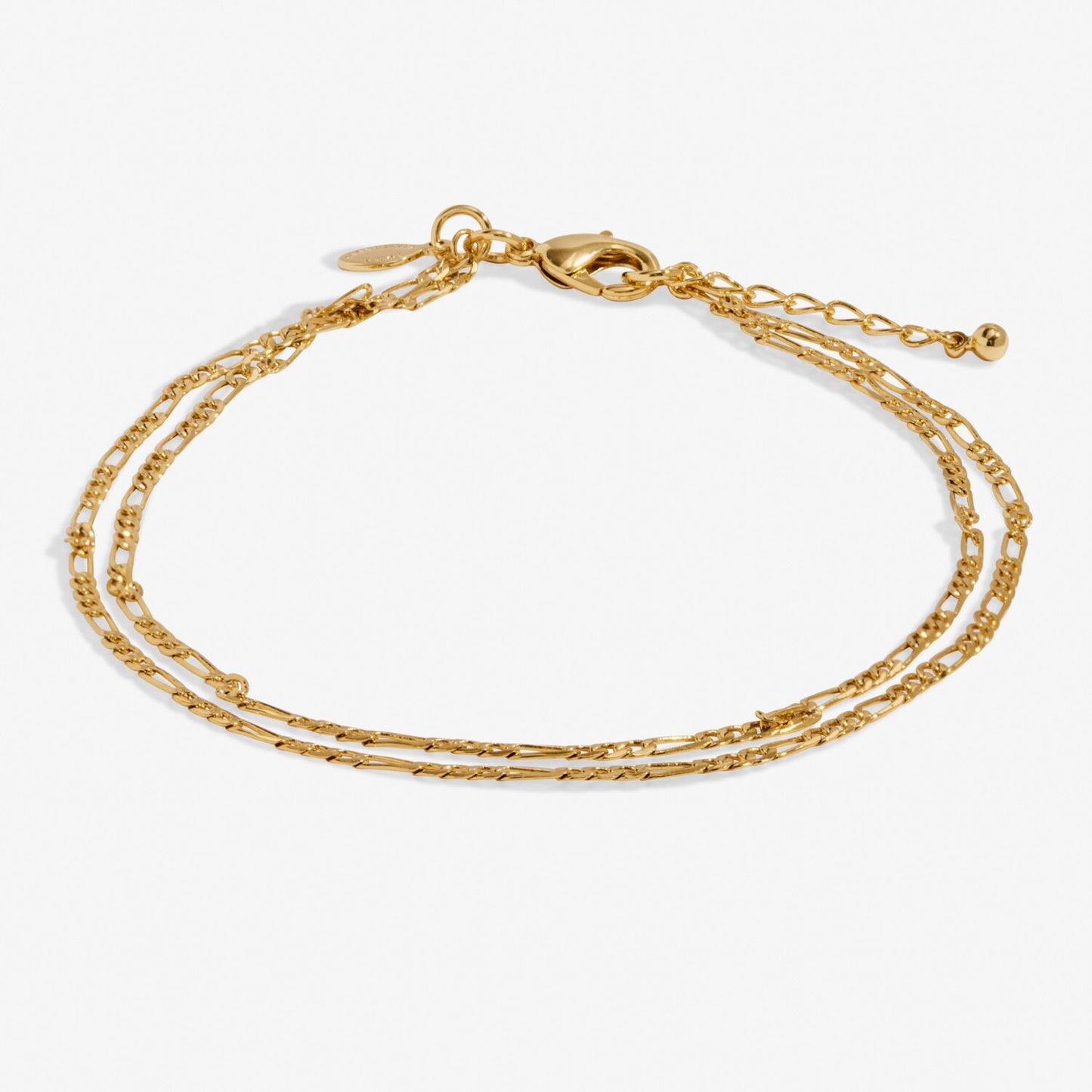 Joma Jewellery Gold Plated Double Figaro Anklet