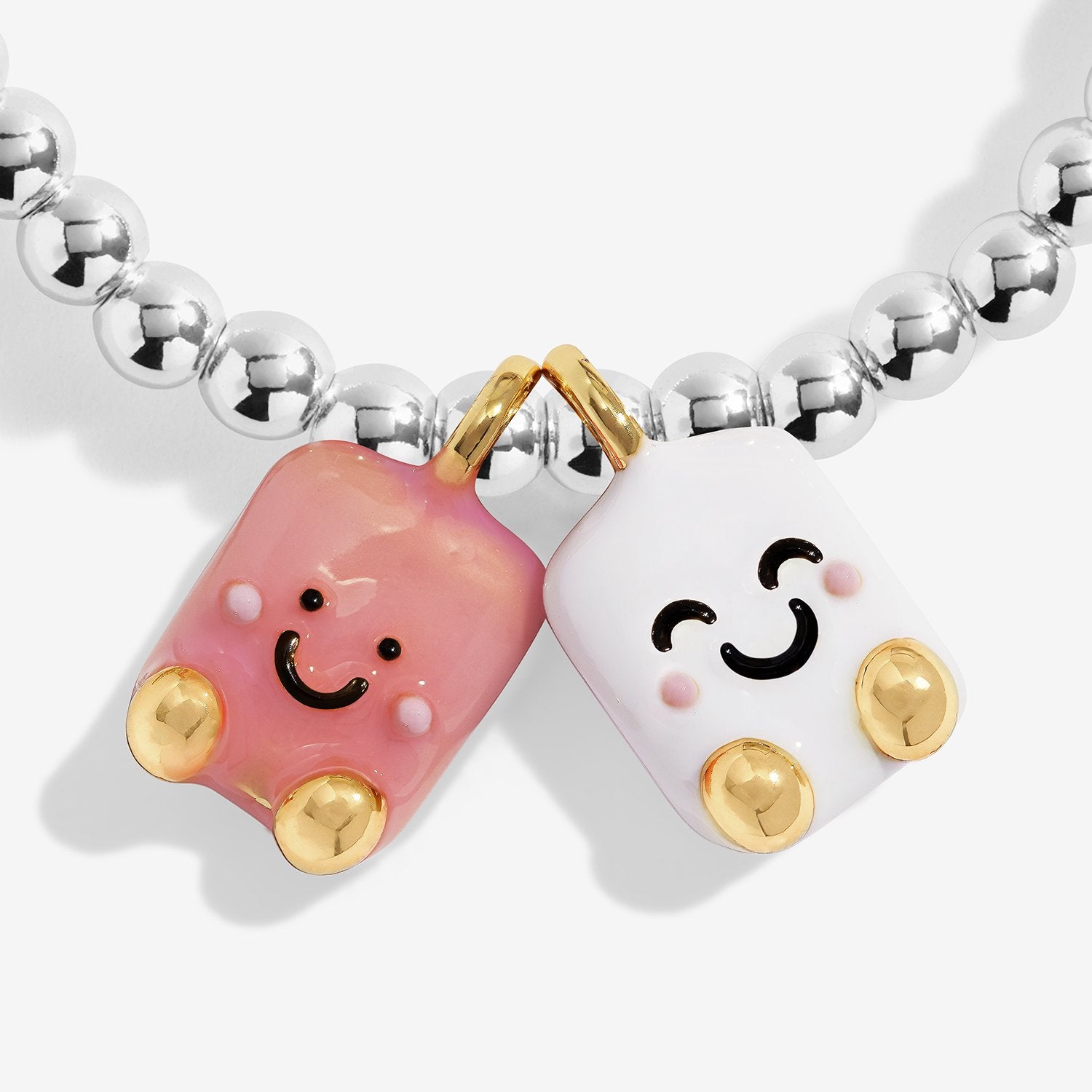 Joma Jewellery Kids A Little Jomees Love You S'More Bracelet In Silver and Gold Plating